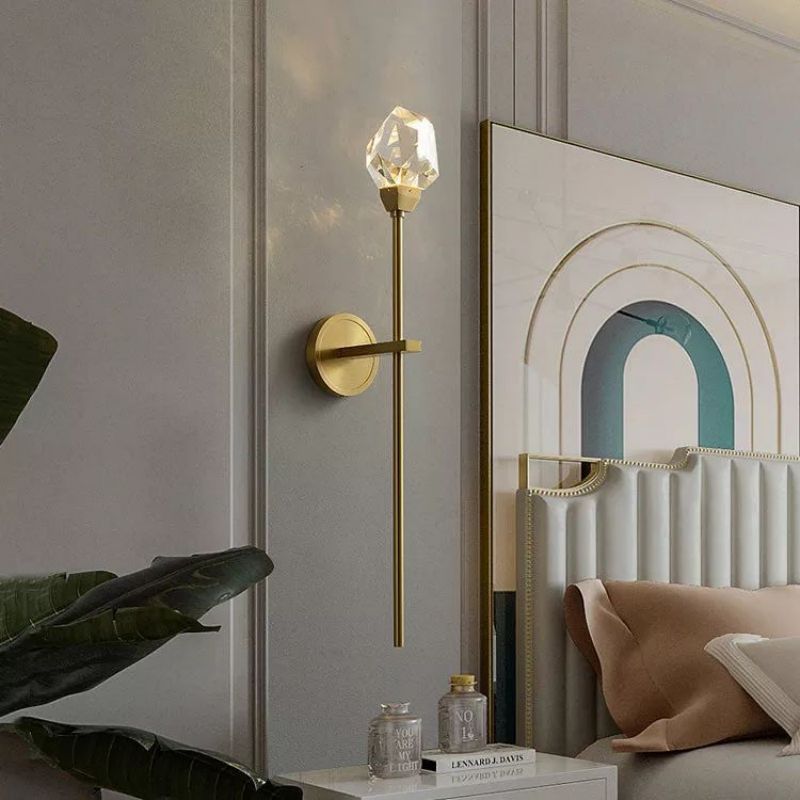 Nicole Crystal Prisms Wall Sconce - GILDLAMPS