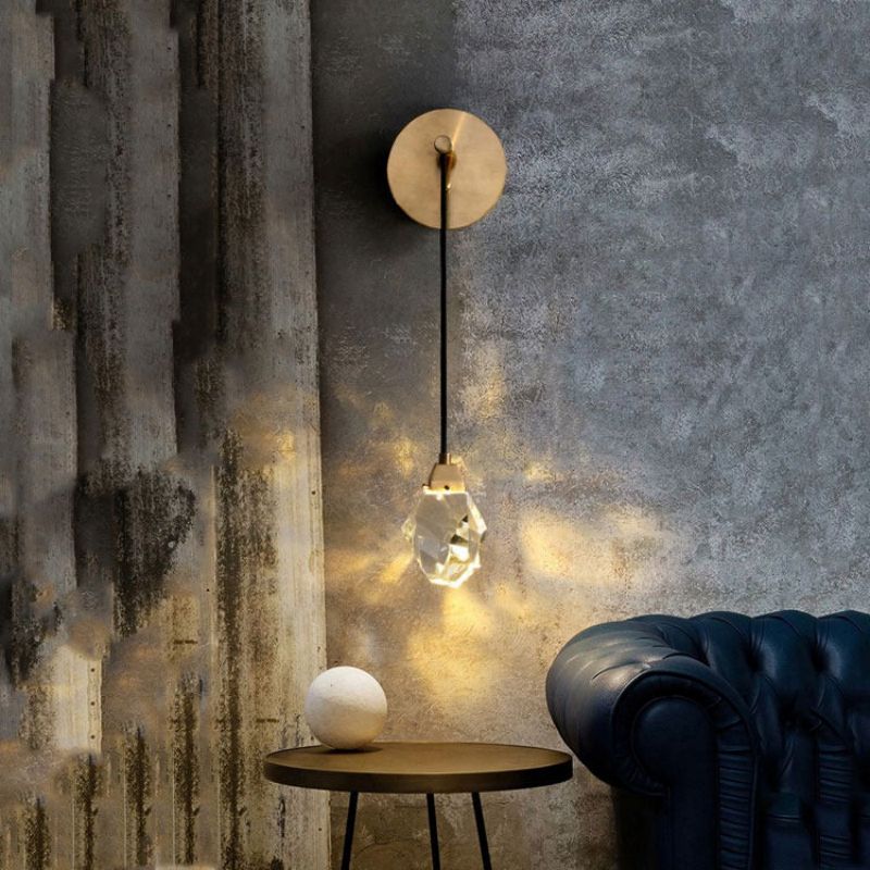 Nicole Crystal Wall Sconce Cord - GILDLAMPS