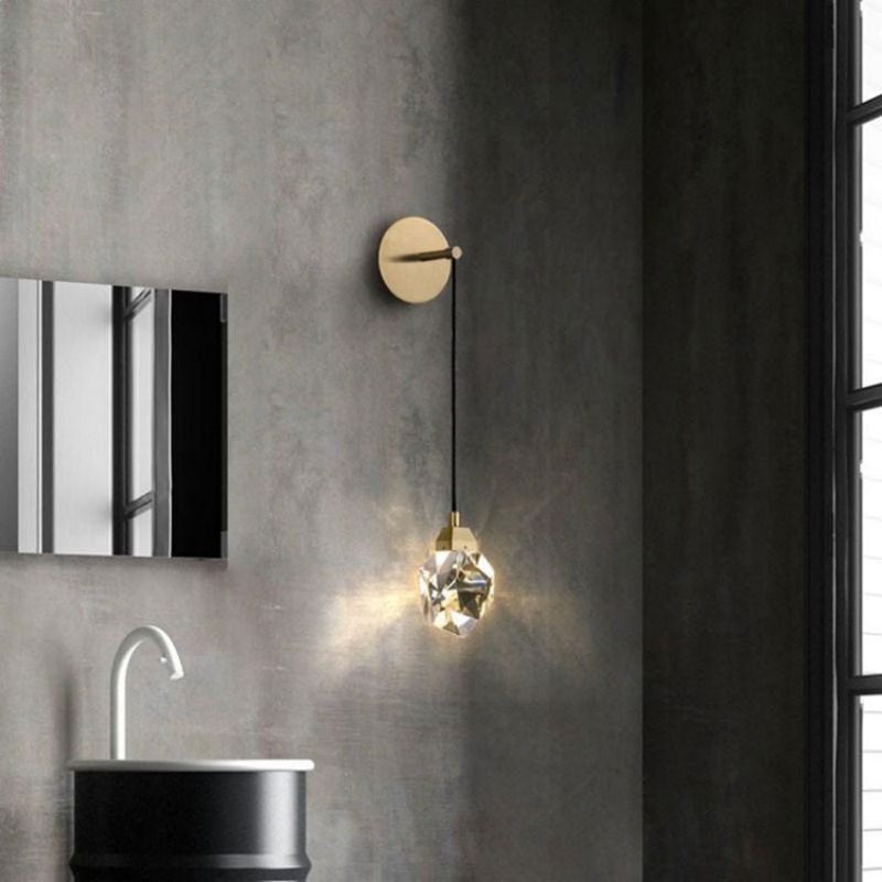Nicole Crystal Wall Sconce Cord - GILDLAMPS