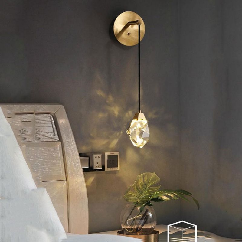 Nicole Crystal Wall Sconce Cord - GILDLAMPS