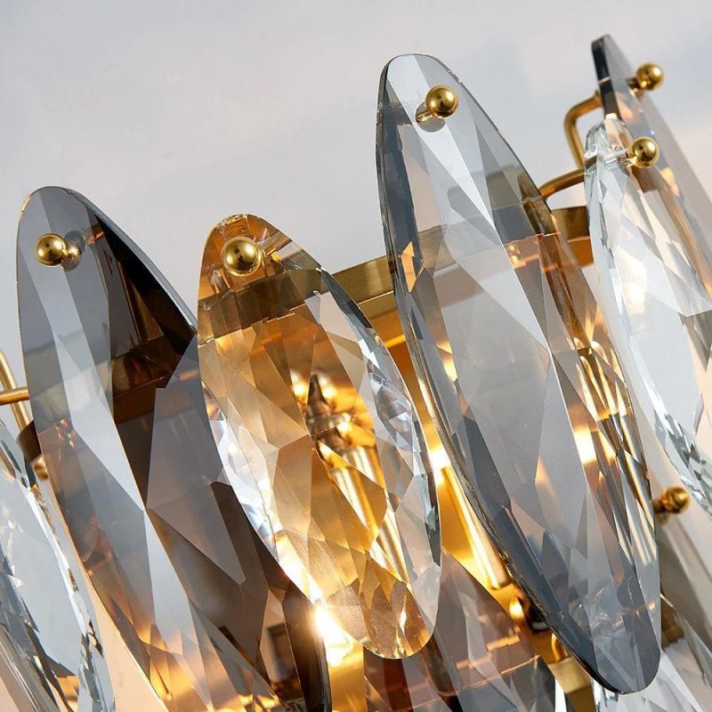 Nimbus Sided Hand Crystal Wall Sconce - GILDLAMPS