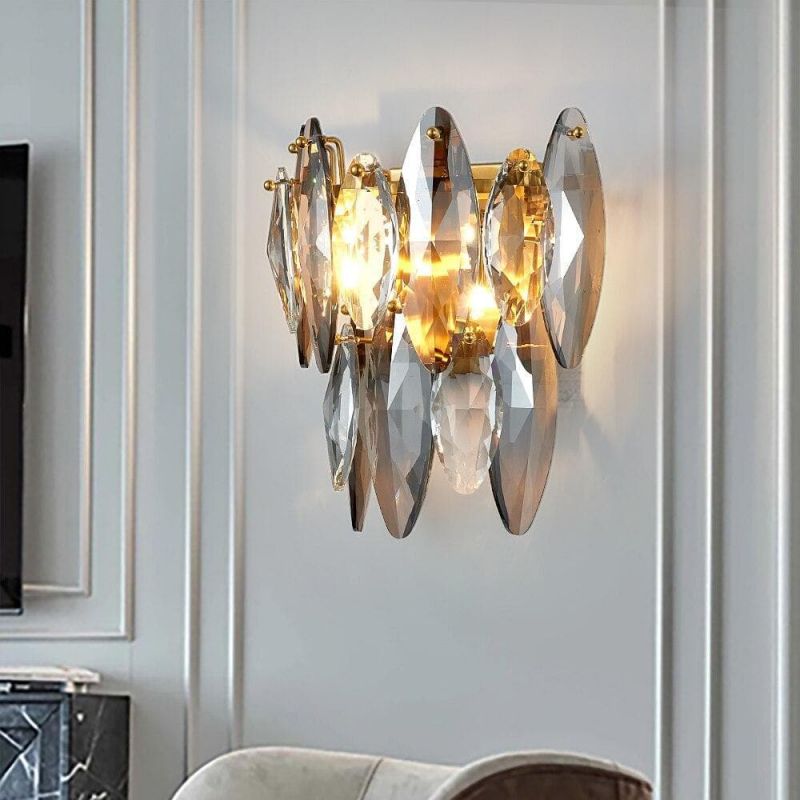 Nimbus Sided Hand Crystal Wall Sconce - GILDLAMPS