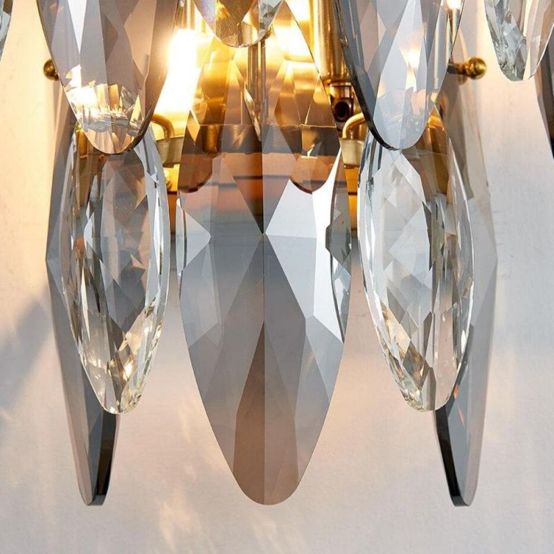 Nimbus Sided Hand Crystal Wall Sconce - GILDLAMPS