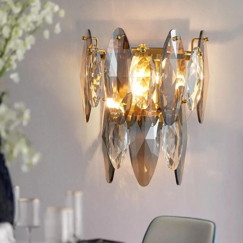 Nimbus Sided Hand Crystal Wall Sconce - GILDLAMPS
