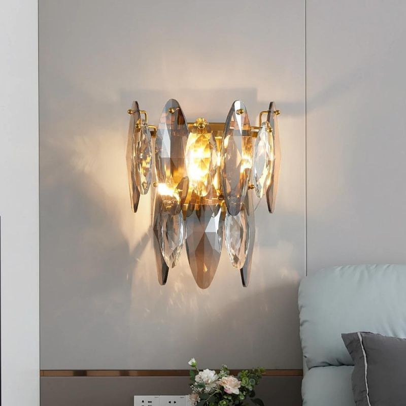 Nimbus Sided Hand Crystal Wall Sconce - GILDLAMPS