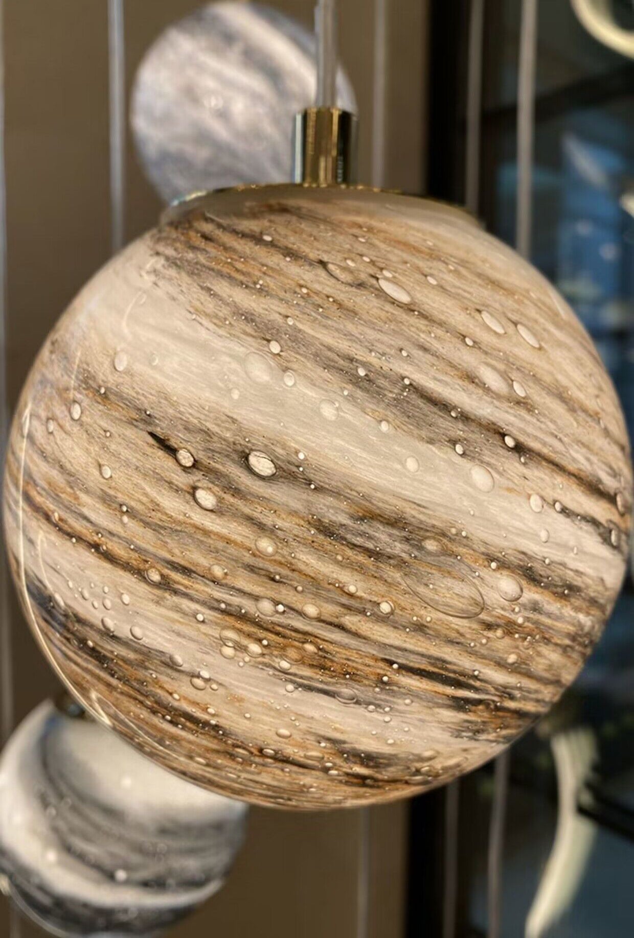 Nordic Planet Creative Long Pendant Chandelier For Staircase/Foyer/High-ceiling Hallway - GILDLAMPS