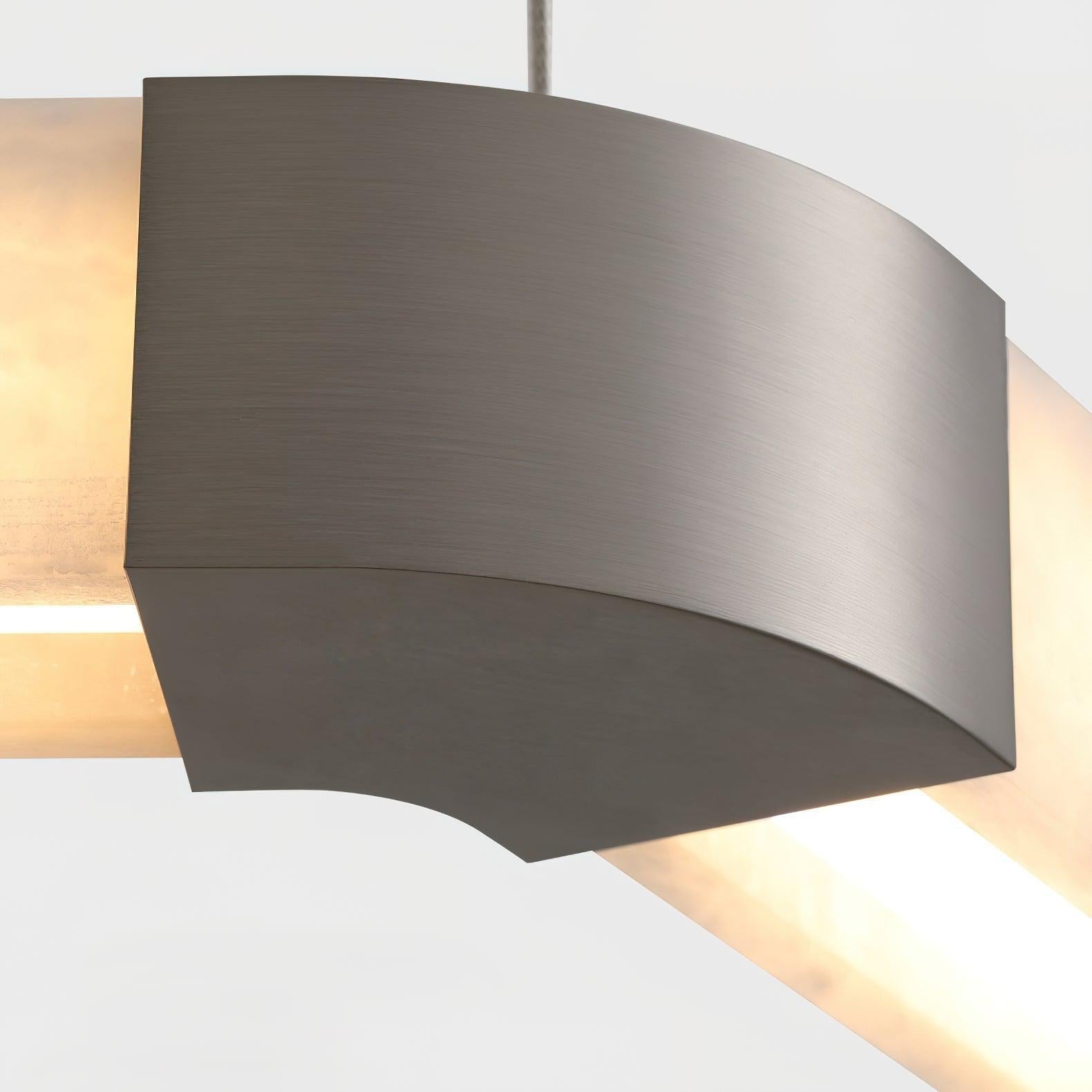 Ola Single Alabaster Ring Chandelier - GILDLAMPS