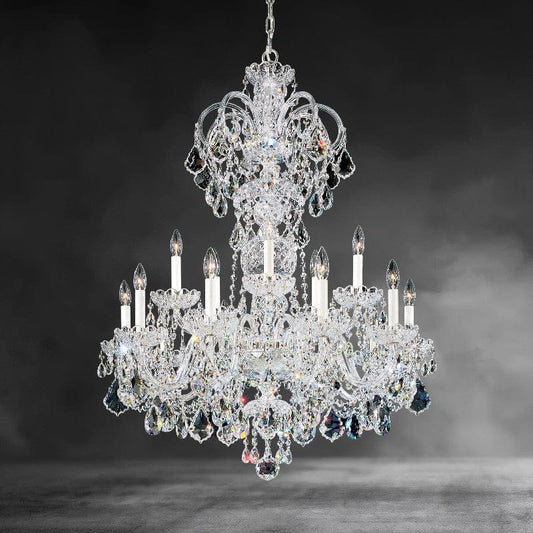 Olde World 15 - light Crystal Chandelier 32 inch - GILDLAMPS