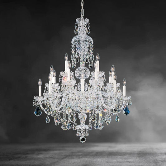 Oldie 25 - light crystal chandelier 35 inch - GILDLAMPS