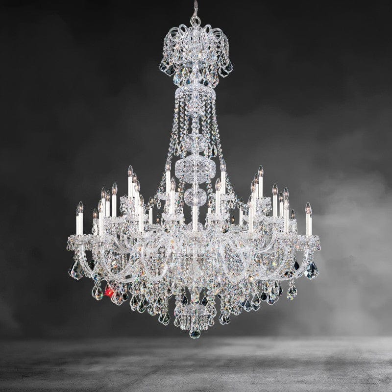 Oldie 45-light crystal chandelier 60 inch