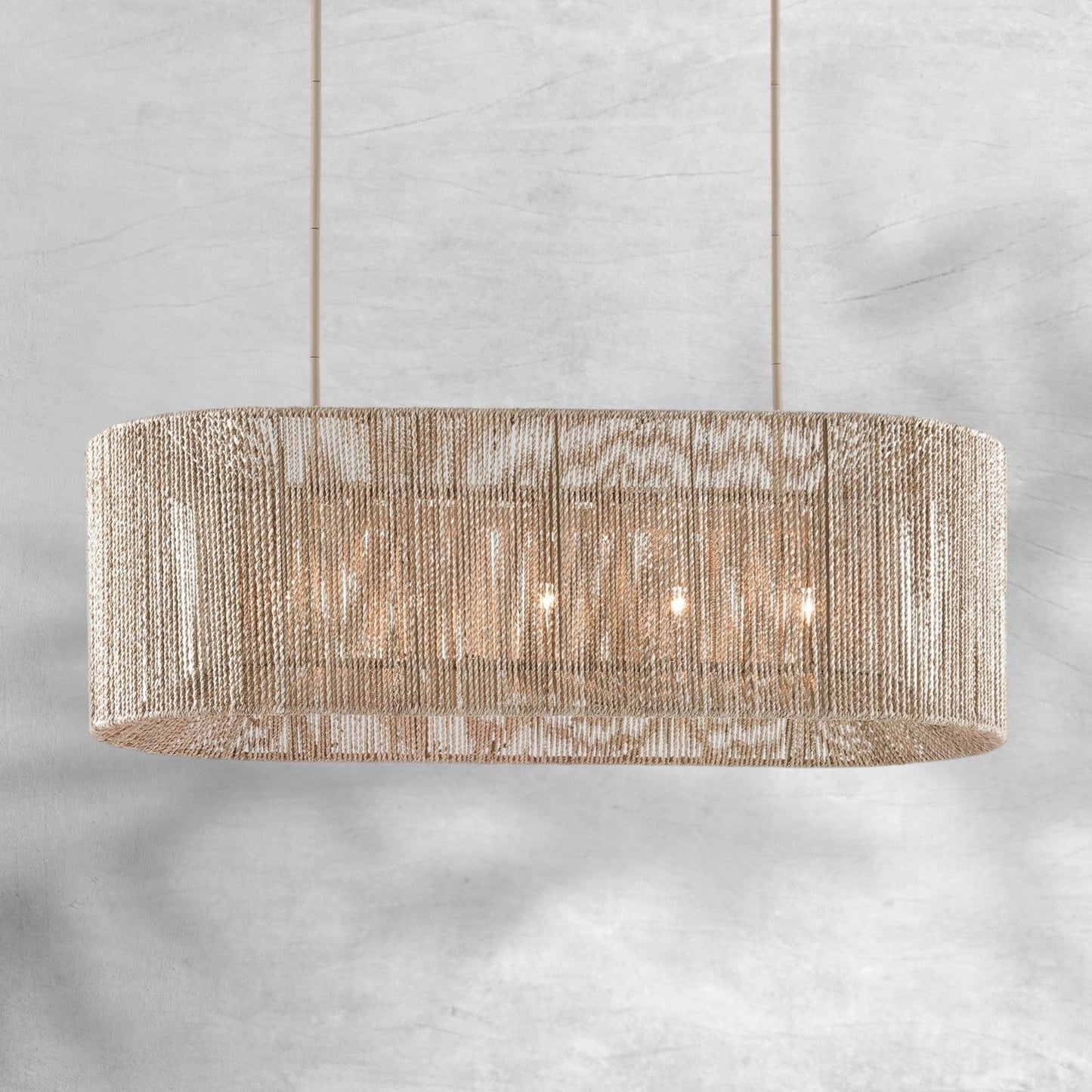Farrington Abaca Linear Chandelier 42 inch