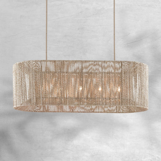 Farrington Abaca Linear Chandelier 42 inch
