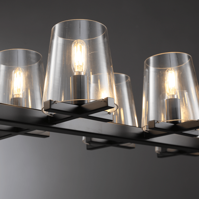 Paricia Clear Glass Round Chandelier 36" 48" 60" - GILDLAMPS