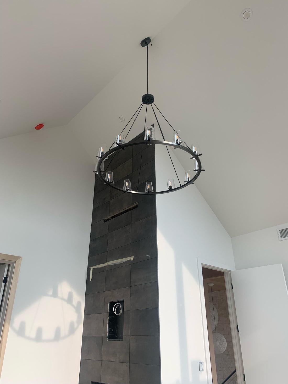 Paricia Clear Glass Round Chandelier 36" 48" 60" - GILDLAMPS