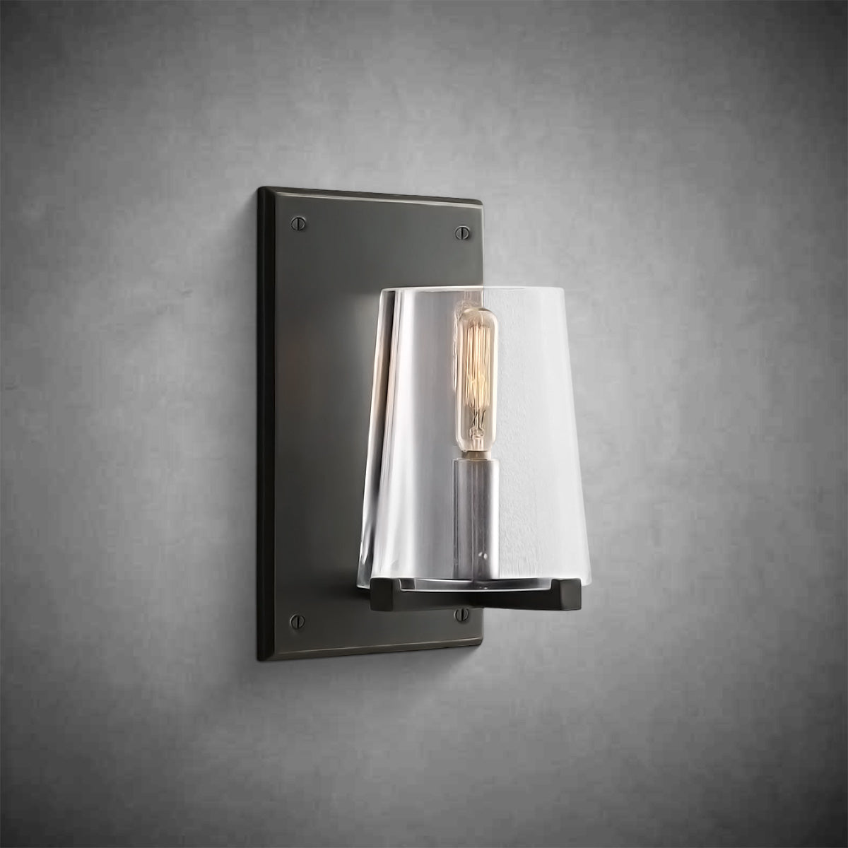Paricia Clear Glass Wall Sconce - GILDLAMPS