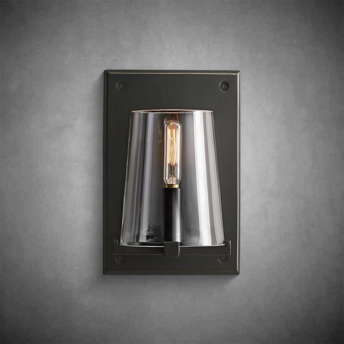 Paricia Clear Glass Wall Sconce - GILDLAMPS