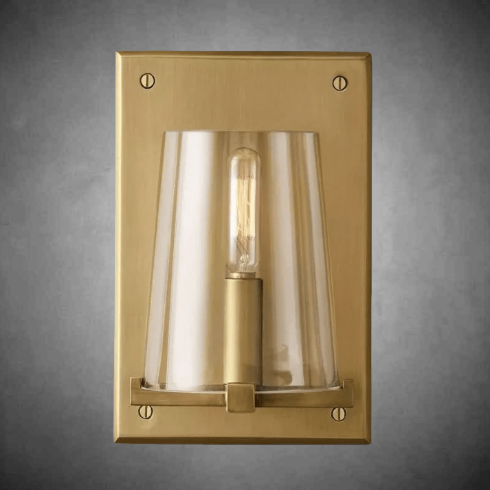 Paricia Clear Glass Wall Sconce - GILDLAMPS