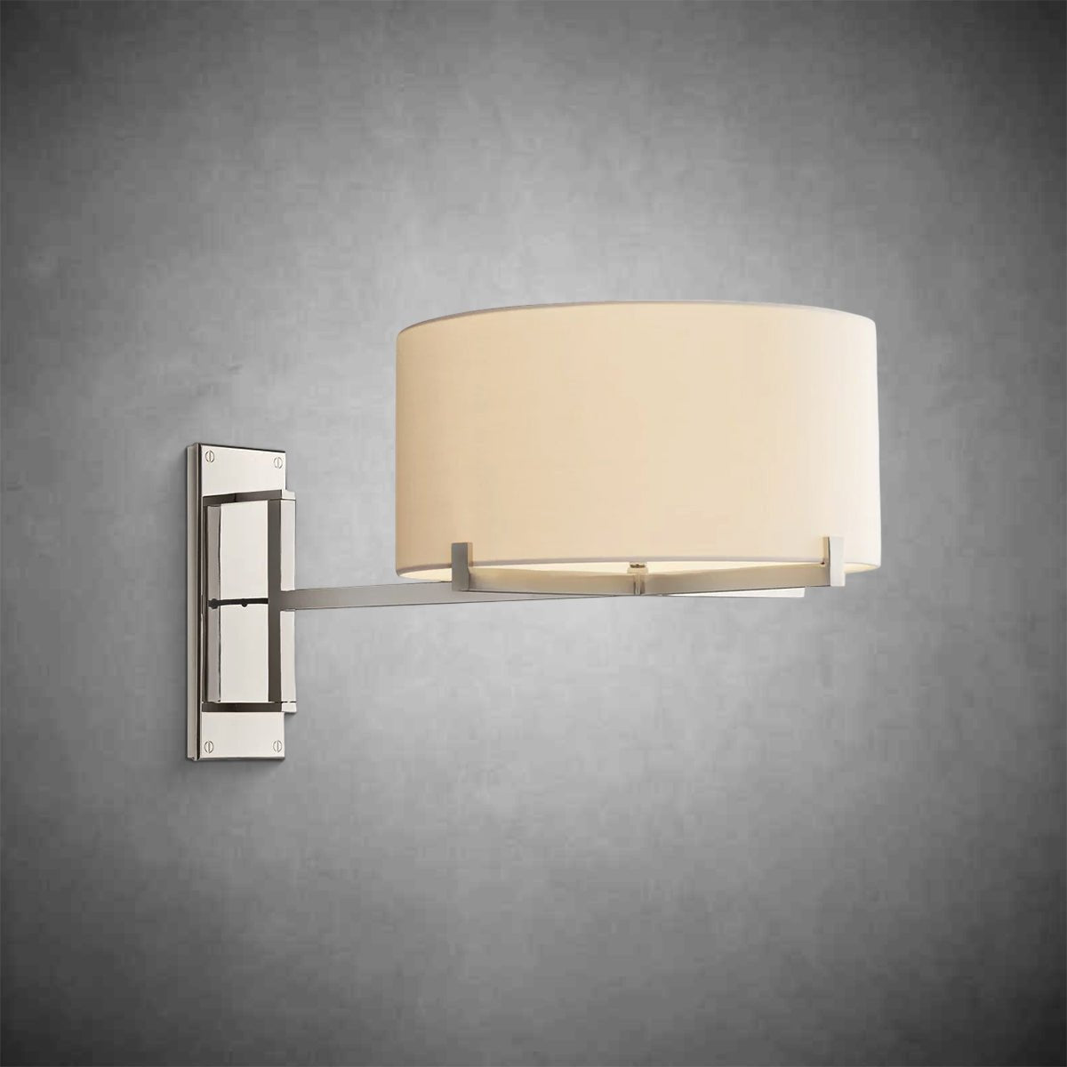 Paricia Drum Shade Swing-Arm Sconce - GILDLAMPS
