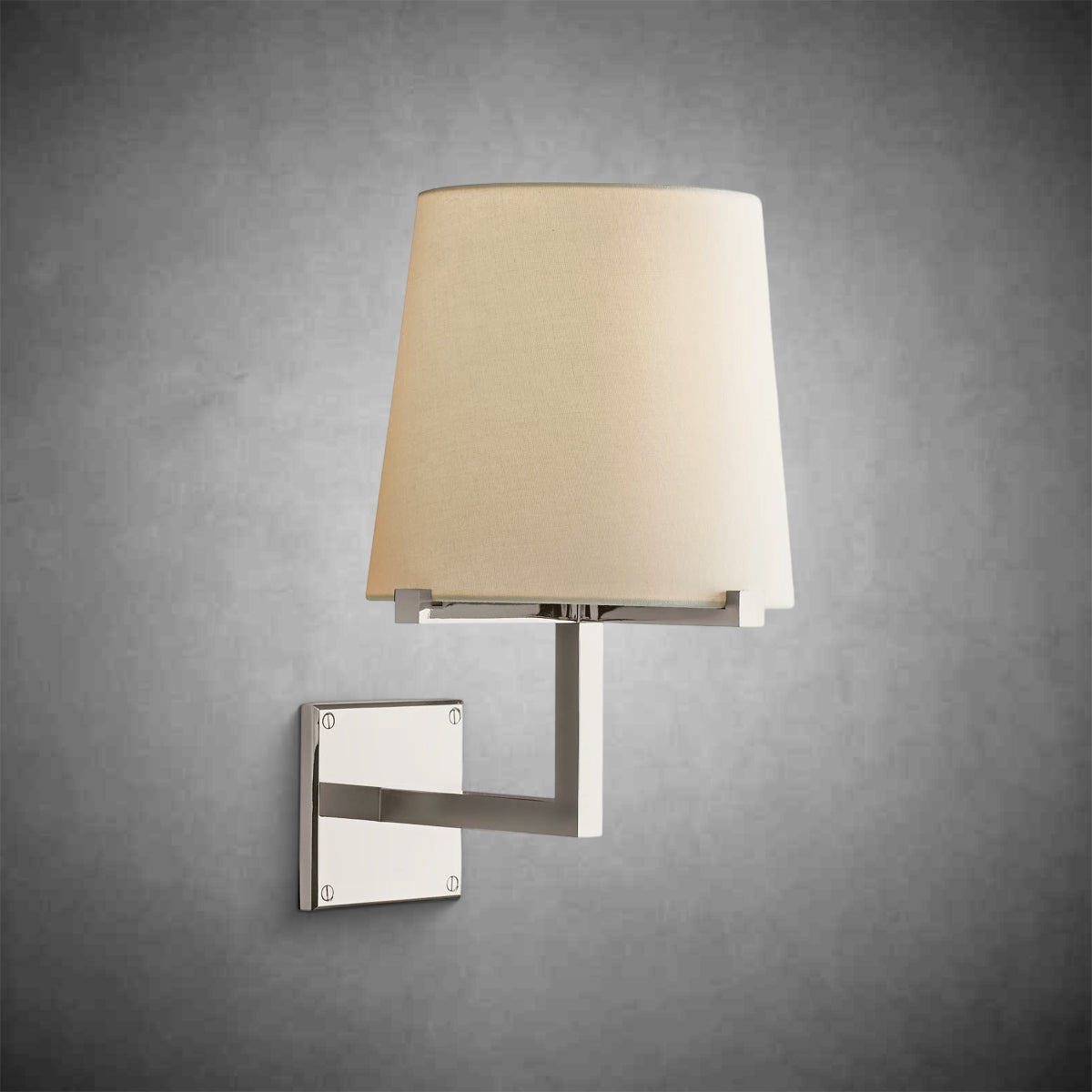 Paricia Fabric Shade Grand Sconce - GILDLAMPS
