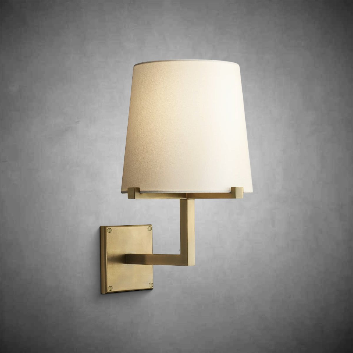 Paricia Fabric Shade Grand Sconce - GILDLAMPS