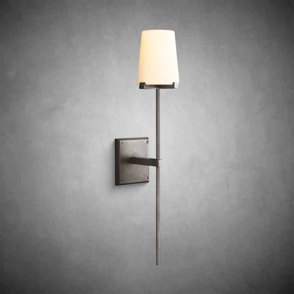 Paricia Fabric Shade Torch Sconce - GILDLAMPS