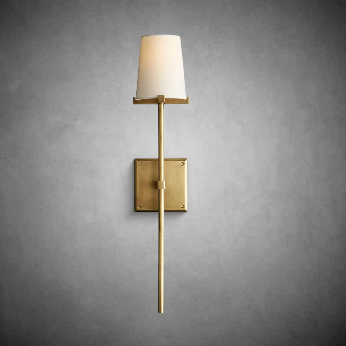 Paricia Fabric Shade Torch Sconce - GILDLAMPS
