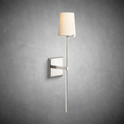 Paricia Fabric Shade Torch Sconce - GILDLAMPS