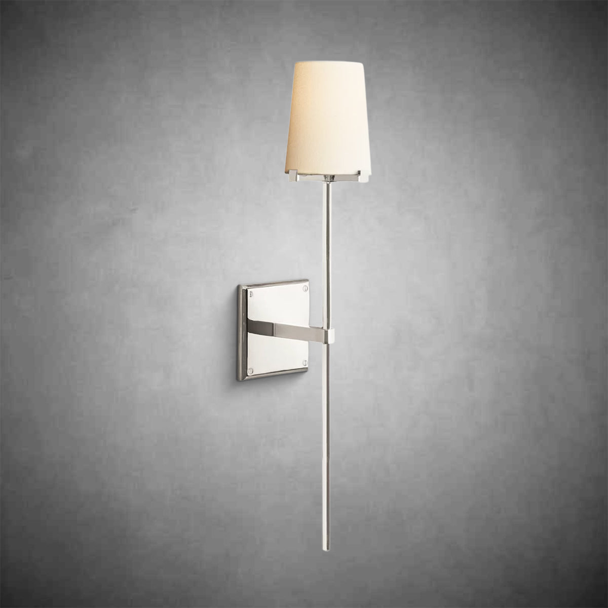 Paricia Fabric Shade Torch Sconce - GILDLAMPS