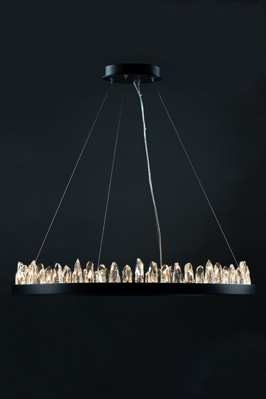 Parkes Crystal Round Chandelier - GILDLAMPS