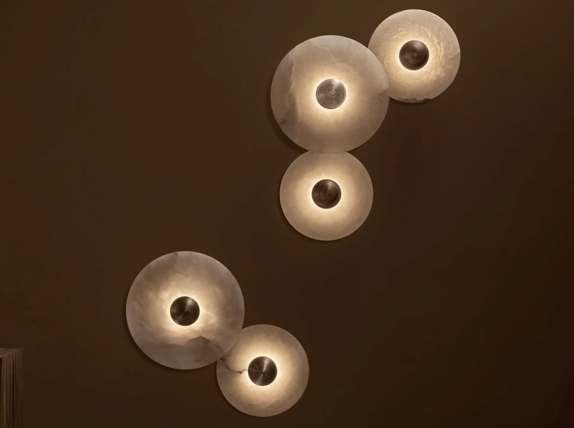 PATUS MEDIAN SCONCE / 20 Ø20" x D4" - GILDLAMPS