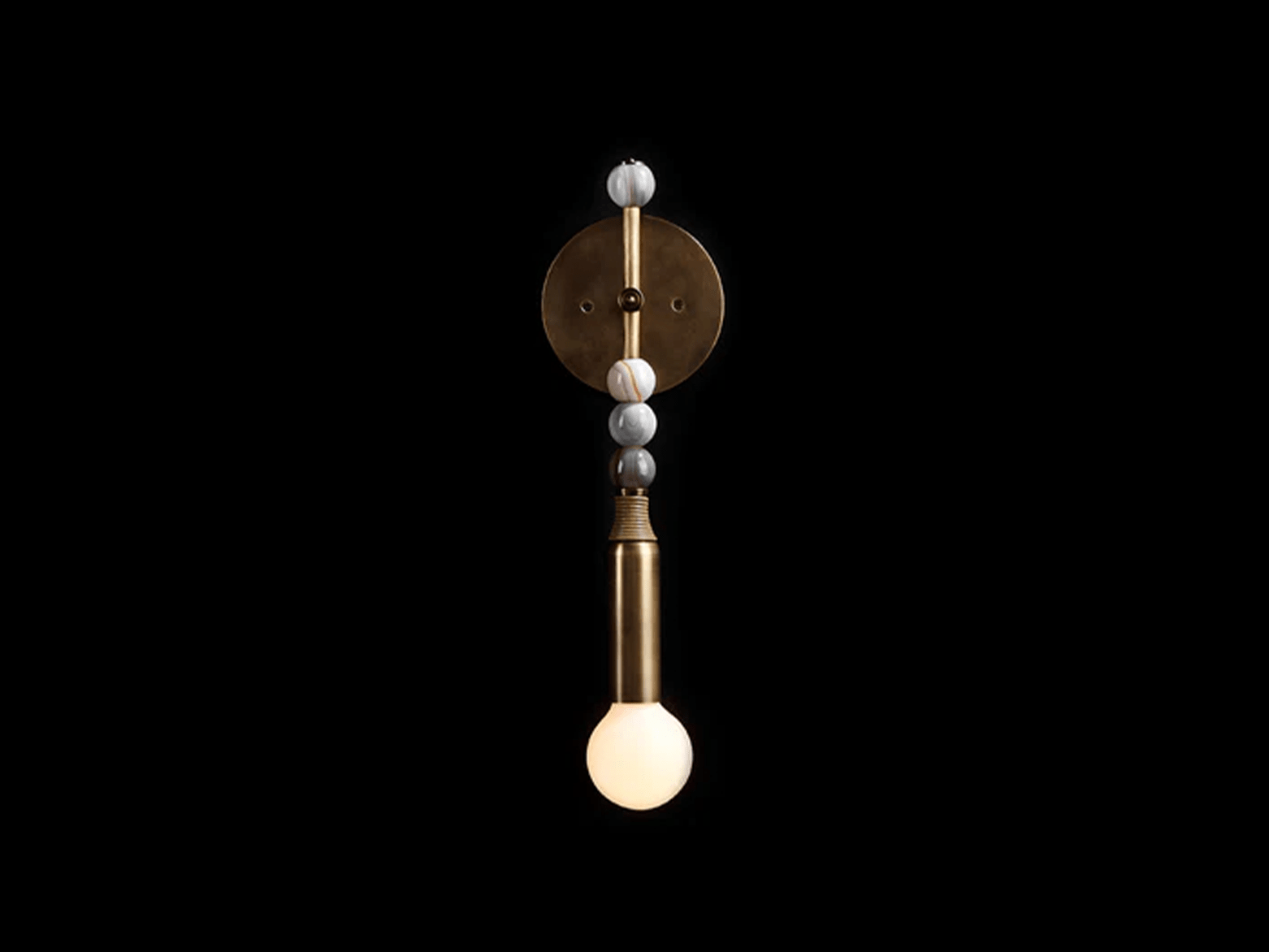 PATUS TALISMAN 1 SCONCE H19” x W5.5" x D4” - GILDLAMPS