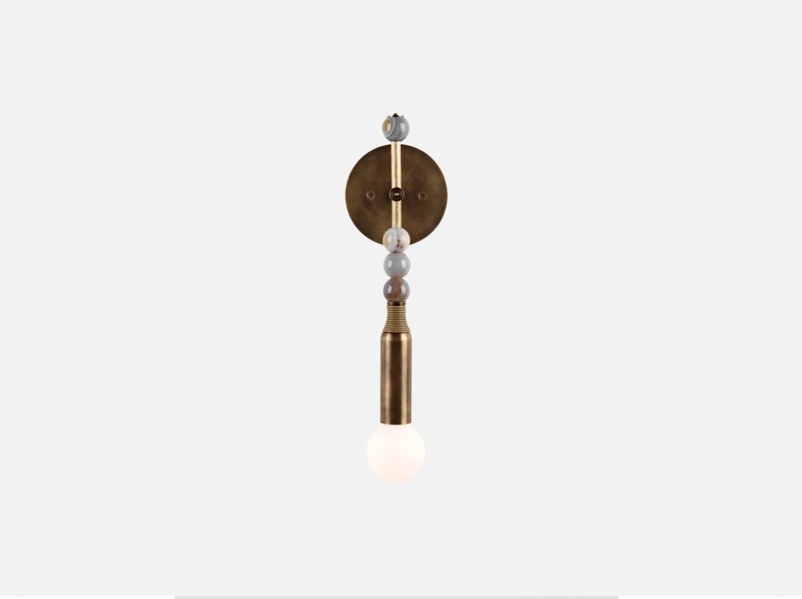 PATUS TALISMAN 1 SCONCE H19” x W5.5" x D4” - GILDLAMPS