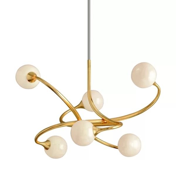 Pearl Pendant Chandelier 6 Lights - GILDLAMPS