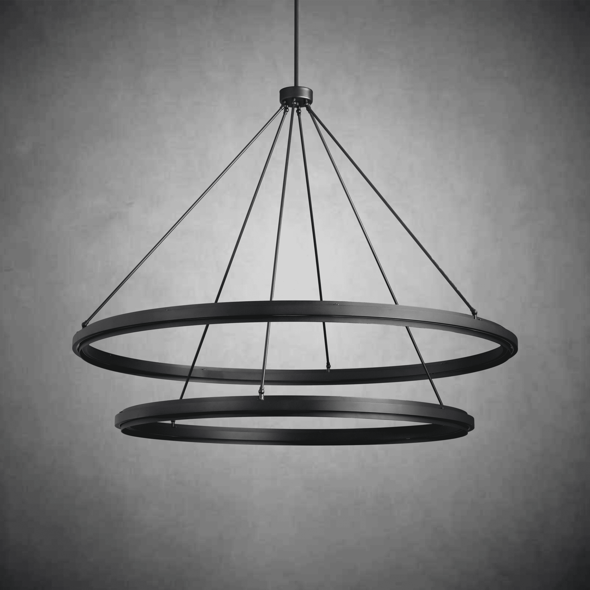 Peral 2-Tier Round Chandelier 60" - GILDLAMPS