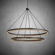 Peral 2-Tier Round Chandelier 60" - GILDLAMPS