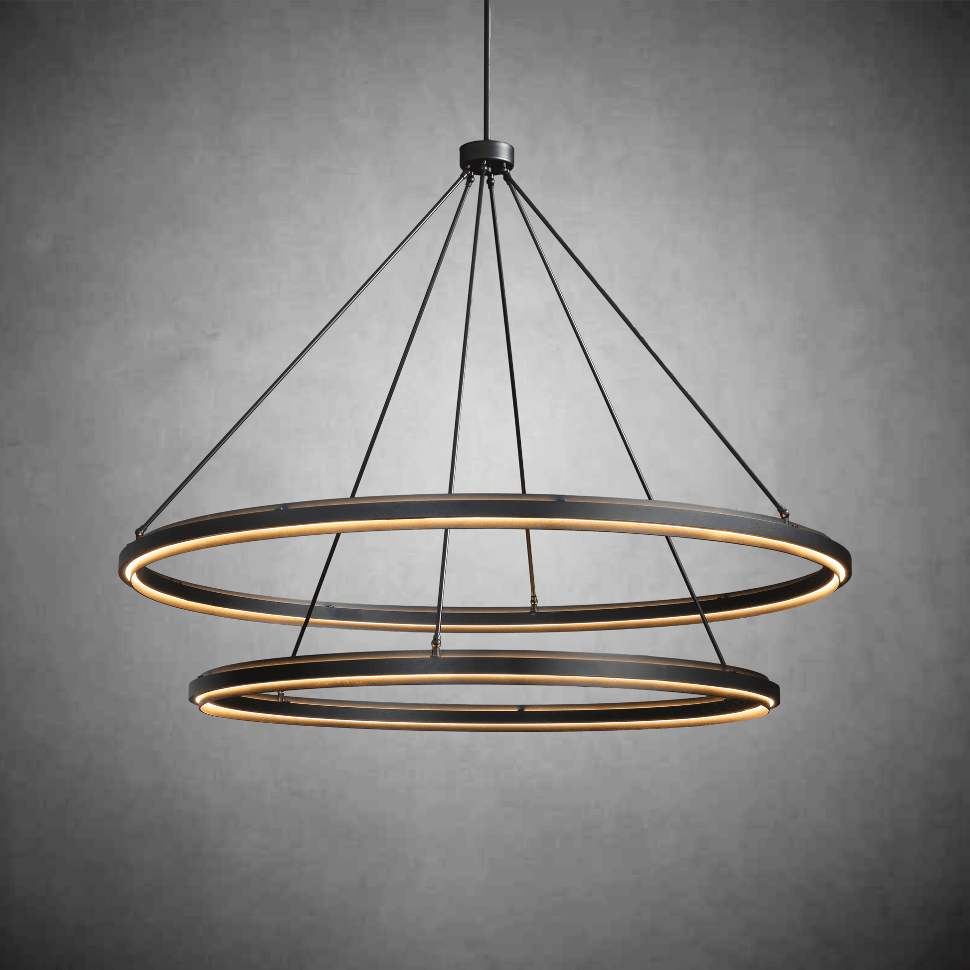 Peral 2-Tier Round Chandelier 60" - GILDLAMPS