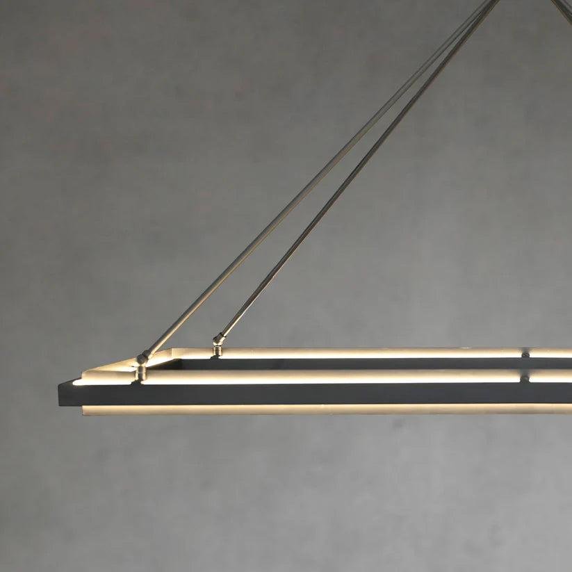 Peral Rectangular Chandelier 50"62" - GILDLAMPS