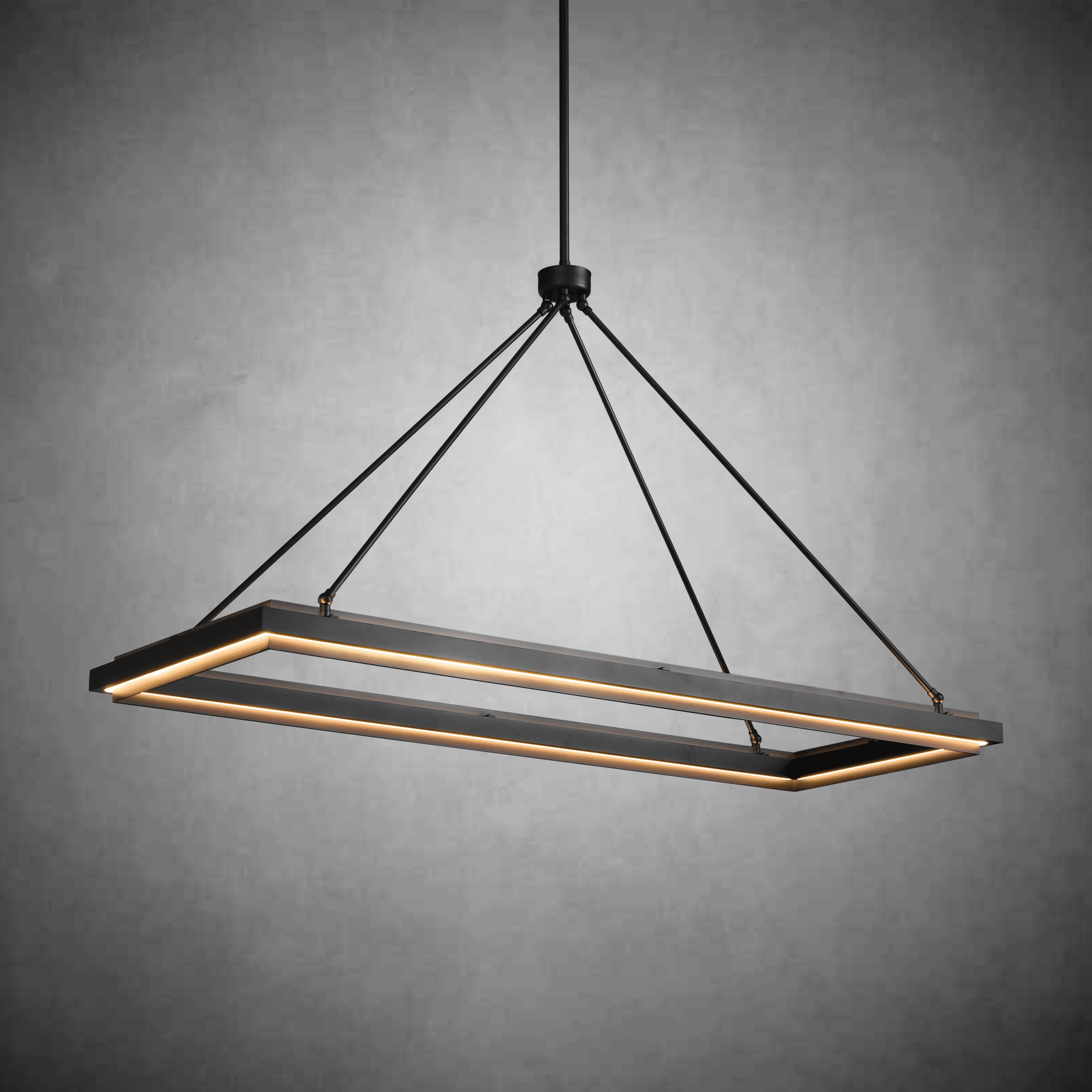 Peral Rectangular Chandelier 50"62" - GILDLAMPS