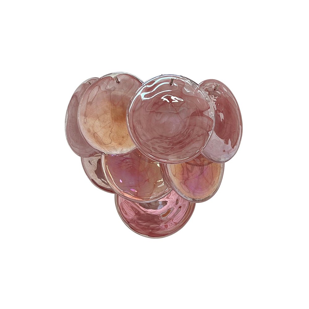Pink Vintage Murano Glass Wall Lamp - GILDLAMPS