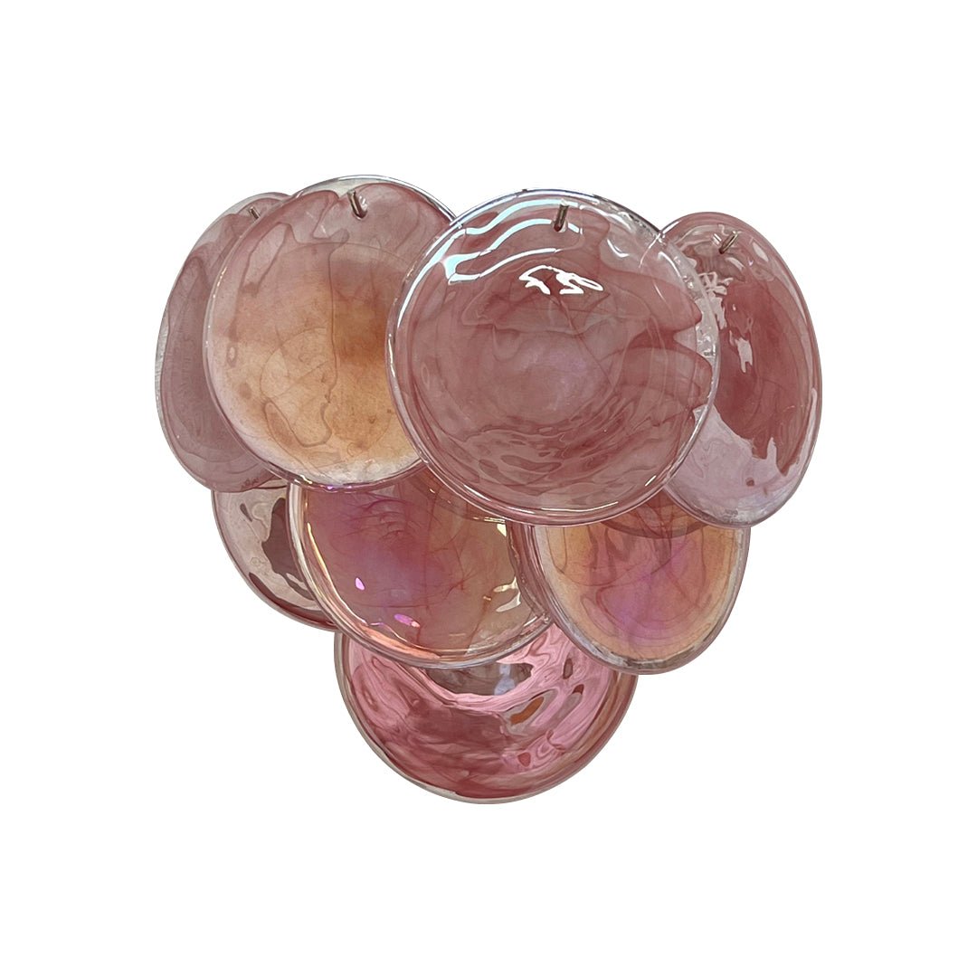 Pink Vintage Murano Glass Wall Lamp - GILDLAMPS