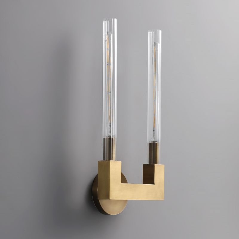Prismatic Candlestick Series Glass Wall Sconce - GILDLAMPS