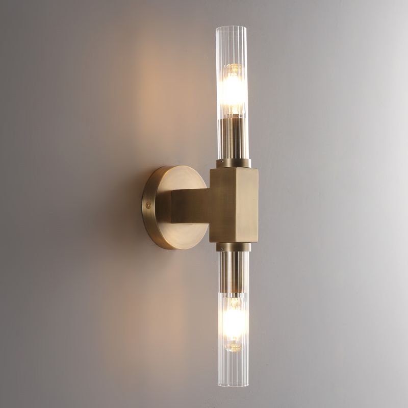 Prismatic Candlestick Series Glass Wall Sconce - GILDLAMPS