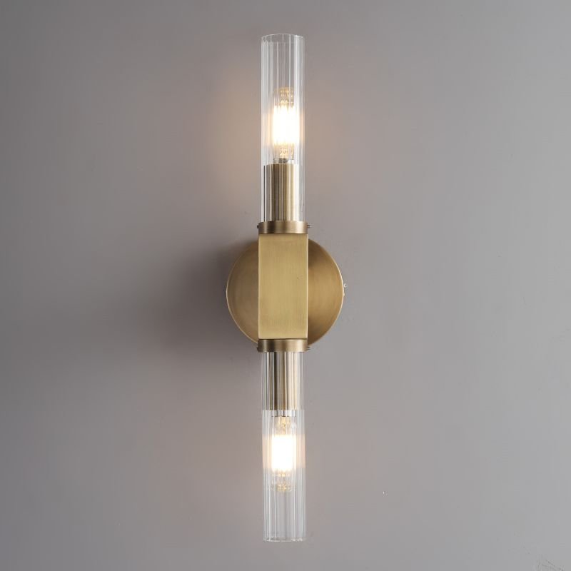Prismatic Candlestick Series Glass Wall Sconce - GILDLAMPS