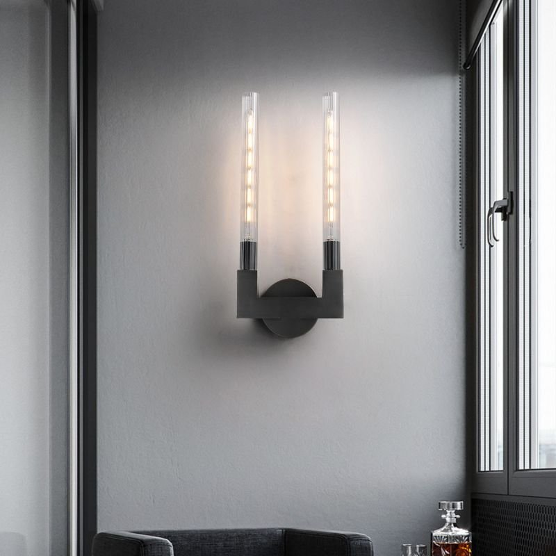 Prismatic Candlestick Series Glass Wall Sconce - GILDLAMPS