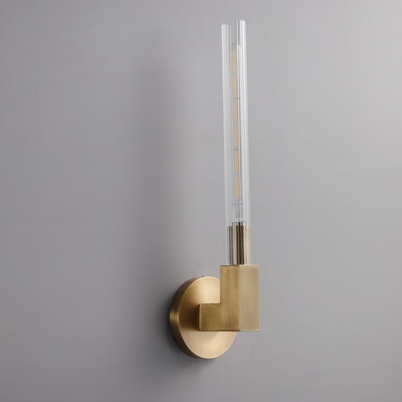 Prismatic Candlestick Series Glass Wall Sconce - GILDLAMPS