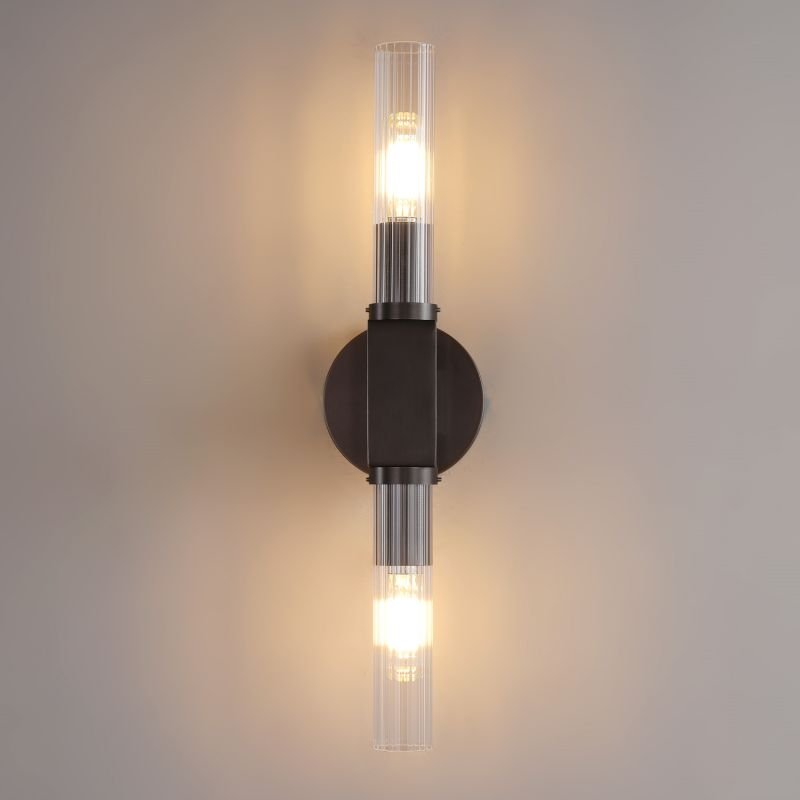 Prismatic Candlestick Series Glass Wall Sconce - GILDLAMPS