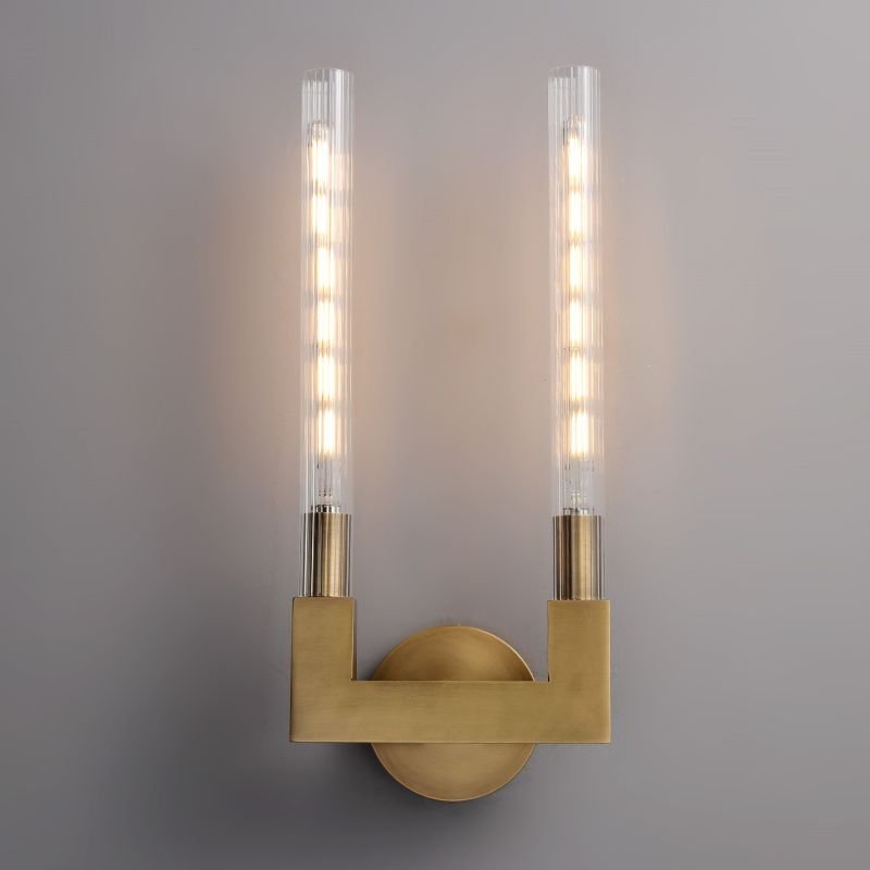 Prismatic Candlestick Series Glass Wall Sconce - GILDLAMPS