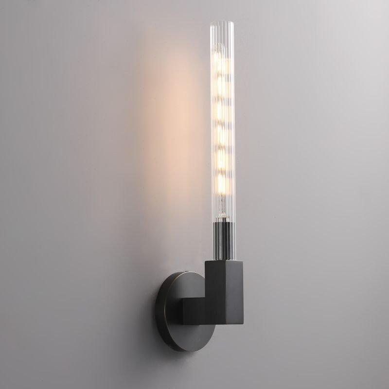 Prismatic Candlestick Series Glass Wall Sconce - GILDLAMPS