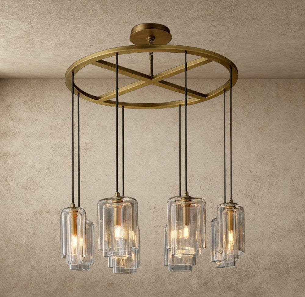 Lacour Clear Glass Round Chandelier