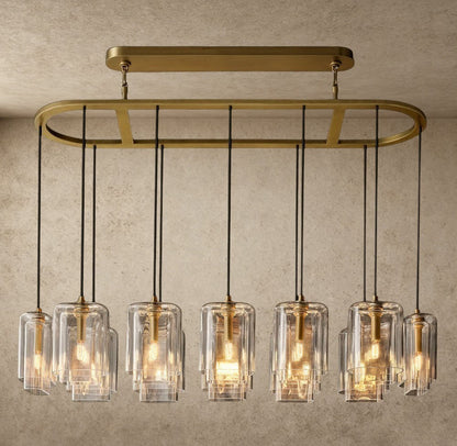 Lacour Clear Glass Linear Chandelier